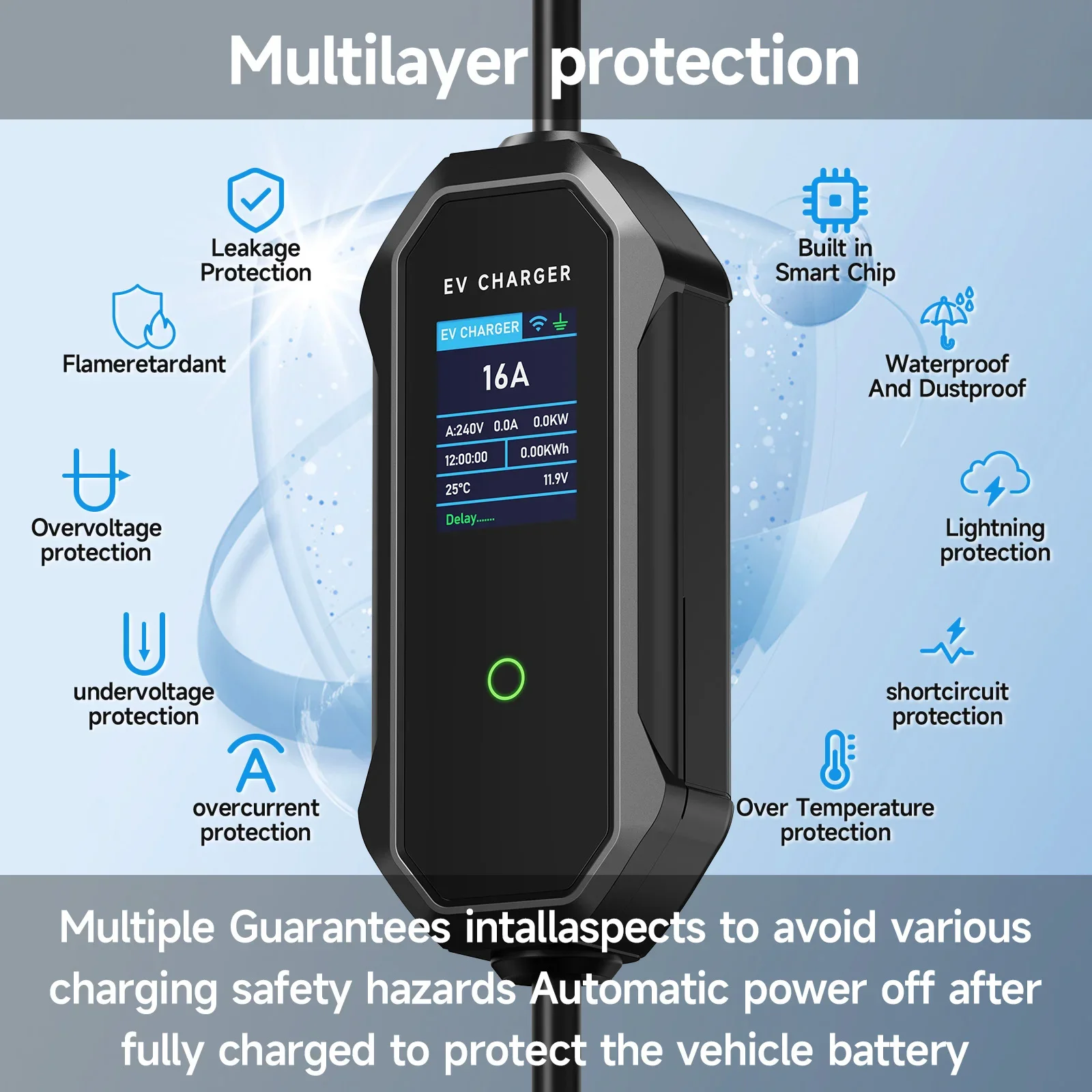 Afev-ポータブル電気充電器、急速充電ケーブル、CEEプラ - Type 2 Portable Ev Charger 11Kw Cee のレビューと価格